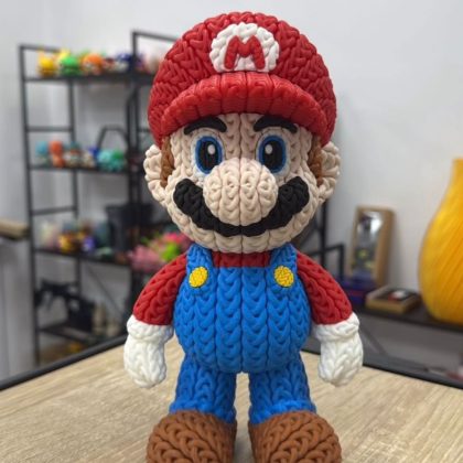 Figura Mario Bros Efecto Crochet